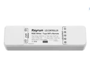 Rayrun Tuya WiFi/Zigbee Smart NT40 RGBW Constant Voltage LED Controller with screw terminals and full protection