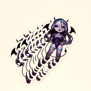 מותאם אישית decals למות ויניל אנימה חמוד מדבקות ילדה שחורה דקורטיבית קריקטורה טלפון נייד מדבקה - Product Image 1