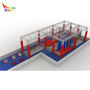 Hai Cấp Độ Ninja CHIẾN BINH Khóa Học TUV Chứng Nhận Ninja Chiến Binh Cho Công Viên Trampoline Với Mat Hoặc Túi Khí - Product Image 6