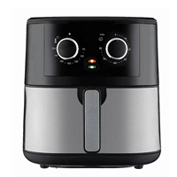 Nouvelle Friteuse à Air Numérique 8 L avec Écran LED, Four de Cuisson et Grille-Pain, à Double Bouton Mécanique