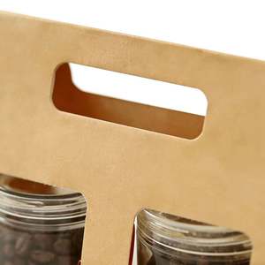 Bolsas de Papel Kraft Biodegradables y Ecológicas Personalizables para Granos de Café, con Ventana Transparente y Asas Troqueladas - Product Image 3