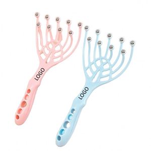 Rouleaux en acier inoxydable à 9 griffes, outil SPA manuel pour la maison et le bureau, soin relaxant des cheveux, massage profond du cuir chevelu pour soulager le stress - Product Image 2
