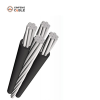 Duplex, Triplex. Cables Cuádruples: # Cable dúplex de alimentación de 6 AWG a 4/0 AWG, 600 V, PE, tipo Shepherd de 6 AWG y cable de 4 AWG