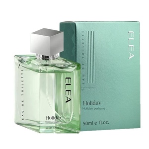 Vente en gros de 50 ml d'ELEA Holiday <span class=keywords><strong>EDT</strong></span> pour homme, parfum floral, boisé, fruité, thé, longue tenue, parfum moderne et sportif, vaporisateur personnalisable - Product Image 1