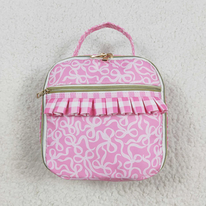 Lot de 2 sacs à dos pour enfants, cartable rose mignon avec nœud imprimé pour filles, sac à déjeuner assorti pour 3-16 ans - Product Image 3
