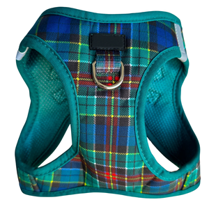 高品質クラシック格子柄ステップイン犬用ハーネス、丈夫で引っ張り防止、XS～中型犬用 - Product Image 1