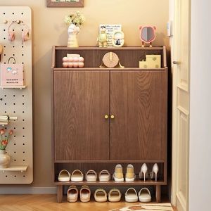 Mueble Zapatero de Madera Maciza, Moderno y Sencillo, para Entrada, Recibidor, Sala de Estar, Vestíbulo, de Gran Capacidad - Product Image 2