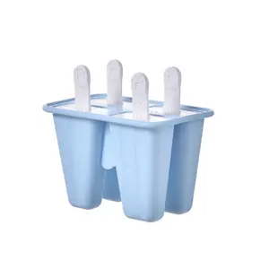 Moules à Popsicle 4/6/10/12 pièces en Silicone réutilisable facile à libérer Ice Pop Maker avec entonnoir en Silicone et crème glacée Popsicle