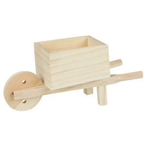 Kit de culture de fleurs en mini chariot à main en bois avec logo personnalisé, style vintage rustique, pour jardin, cadeau promotionnel mignon, vente en gros - Product Image 3