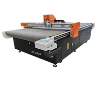 Máquina de Corte CNC de Cama Plana Rongchi, Equipo de Automatización para Corte de Tela de Fibra de Carbono/Vidrio, Certificación CE