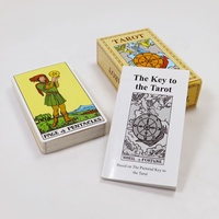 Fabrication en gros de cartes de tarot classiques, impression couleur complète, jeu de tarot original avec guide
