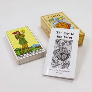 Toptan üretim yapımı klasik <span class=keywords><strong>Tarot</strong></span> kartları tam renkli baskı melek orijinal <span class=keywords><strong>Tarot</strong></span> güverte ile rehber - Product Image 4
