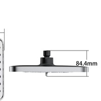 Pommeau de Douche Carré 10 Pouces à 6 Fonctions, Jet Supérieur Durable, Vente Directe Usine pour Usage Domestique