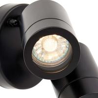 Lampe murale extérieure décorative en acier inoxydable, étanche, réglable, à 2 têtes, en verre trempé, GU10 35W 2700K