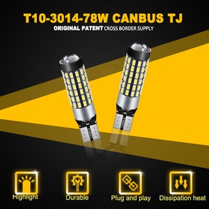 JiaChi Factory 12V 24V 184 W5w T10 Led Canbus Ampoule 3014Chipsets 78smd pour lampe de coffre de voiture automatique <span class=keywords><strong>168</strong></span> <span class=keywords><strong>192</strong></span> 2825 Blanc Rouge Ambre - Product Image 5