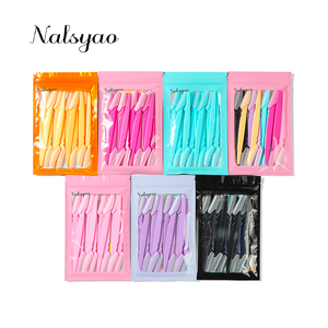 Depiladora de Cejas Inclinada de Acero Inoxidable, Recortadora de Vello Facial para Mujeres - Product Image 2