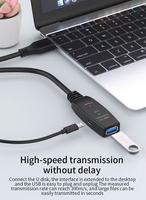 Cable de Extensión Activo USB 3.0 de 30 Metros, Cable de Extensión USB 3.0 de Tipo A Macho a Tipo A Hembra