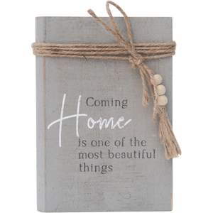 Parisloft - Libro Decorativo Rectangular de Imitación de Madera para Montar en la Pared, Decoración Rústica para el Hogar, Pieza Única, 4.5 x 2 x 6.5 Pulgadas - Product Image 1