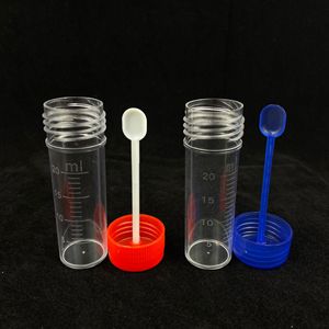 Wei Hong 20ml Stool Sampling <b>Tube</b> Ps Hard <b>Plastic</b> Transparent Test <b>Tube</b> With Spoon For Medical Use - Product Image 1