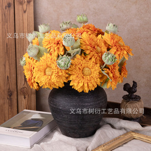Fleurs artificielles, bouquet de fleurs en soie Primrose, décoration de mariage, décoration de la maison, artisanat de tissage, Chine - Product Image 1
