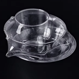 PS pha lê Bộ đồ ăn duy nhất phục vụ bát đĩa cup <span class=keywords><strong>Spoon</strong></span> Set đa chức năng Đảng tiêm đúc Set hình chữ nhật cho thực phẩm - Product Image 1