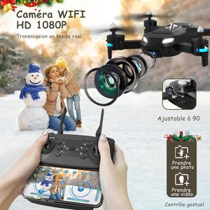 โดรน Wipkviey T26 กล้อง 1080P HD สำหรับเด็ก พลิก 3 มิติ พร้อมเซ็นเซอร์แรงโน้มถ่วง โหมดล็อคระดับความสูง โหมด Headless แบตเตอรี่ 2 ก้อน บินได้นาน 36 นาที - Product Image 2