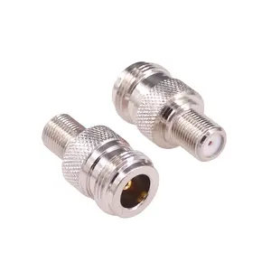 Adaptador coaxial N para F Fêmea para N Conector coaxial RF fêmea para antena WiFi