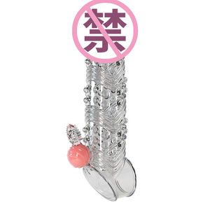 Condón de Cristal con Dientes de Lobo para Hombre, Extra Largo, Grueso, con Púas de Acero, Tamaño Cañón, Juguete Sexual para Adultos - Product Image 1