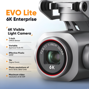 Dron Comercial Autel Robotics EVO Lite 6K Enterprise, UAV Inteligente con GPS, Control Remoto, Dron RC Profesional con Cámara 6K, Quadcopter - Product Image 5