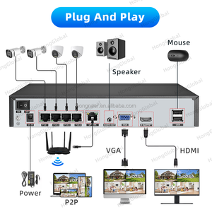 Hongnaer nhận dạng khuôn mặt 8MP 8CH <span class=keywords><strong>NVR</strong></span> trong nhà ngoài trời PoE IP Home an ninh CCTV Camera Set Kit Hệ thống 4K không dây surveil hệ thống - Product Image 3
