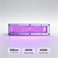 Lampe de séchage UV LED 450W refroidie par eau 150*30mm 14W/cm² pour séchage d'encre UV et d'adhésifs d'imprimantes Ricoh G5 G6 Epson I3200 Toshiba