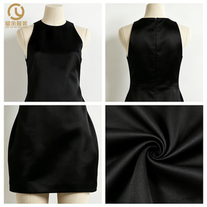 Women's Clothing Manufacturers Custom <strong>Summer</strong> Hot Sale Women New Fashion Sexy Sleeveless Mini Evening Elegant Satin <strong>Shift</strong> <strong>Dress</strong> - Product Image 3