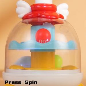 아기 프레스 장난감 백조 스핀 점프 공 스윙 음악 아기 교육 Toy1-2 세 - Product Image 6