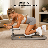 Flexihome Twist Crawler V2 ABS Léger et Ajustable, Entraîneur de Rotation Lombaire pour Fitness à Domicile et Remodelage Corporel