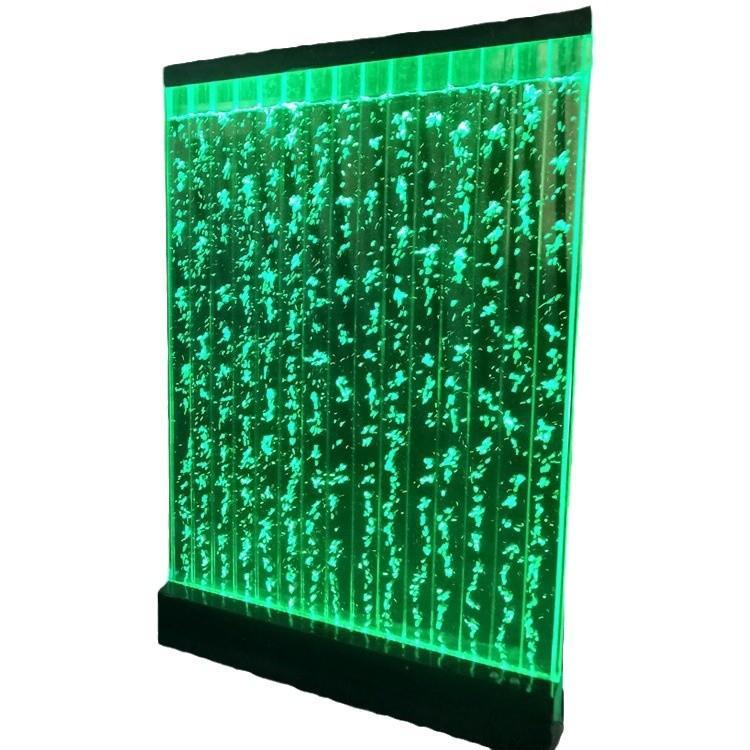 Acrylic Bubble Wall Water Curtain Fountain Large Art Deco Design with Variable LED Lights, Modern Outdoor Lighting Feature · image 1