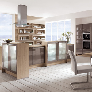 AIS Living Unités de cuisine complètes Norme européenne Armoire en MDF laminé Laque en PVC Laque Évier Charnière <span class=keywords><strong>Tiroir</strong></span> Glissière - Product Image 6