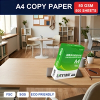 Papier copie A4 LYNN 80 g/m² Vert Blanc Longue Durée de Vie 500 Feuilles/Rame Antistatique 210x297mm Format Standard Recyclé Durable