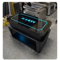 Table basse rectangulaire moderne en acrylique LED de marque ONE, directement de l'usine, 1 compartiment - Pour bars à domicile, hôtels, gymnases, centres commerciaux, clubs, salons