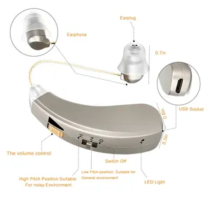 Chi phí của máy trợ thính có thể sạc lại sản xuất Bộ khuếch đại âm thanh CIC di động tốt nhất cho điếc ở mọi lứa tuổi