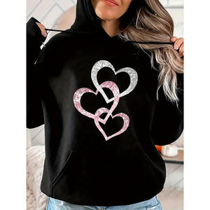 Sudadera con Capucha de Moda Otoñal de Alta Calidad al por Mayor, con Estampado de Letras y Dibujos Animados, Estilo Deportivo Holgado, Estilo Europeo y Americano para Mujer - Product Image 2