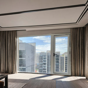 Fenêtres en alliage d'aluminium pour usage intérieur, design minimaliste, verre trempé, résistant aux ouragans, anti-vent, style à ouverture battante - Product Image 3