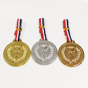 Plastic Medal Gold Silver Bronze Engraved Sports Theme For Children's Day Gift Durable - Product Image 1