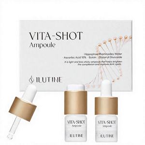 Ampoule liquide éclaircissante ILUTINE, acide hyaluronique, vitamine C stabilisée, absorption rapide, blanchiment, anti-âge, soin du visage - Product Image 1