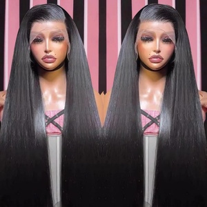 Glueless tóc giả tóc con người ren phía trước, dệt và tóc giả glueless, Việt nguyên thẳng siêu đôi rút ra tóc con người glueless tóc giả - Product Image 3