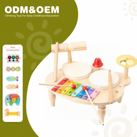 2026 New High Quality Baby Wooden Educational Wooden Xylophone Multi-functional Percussion Instrument Toys