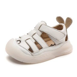 Sandales pour nouveau-né, semelle souple, anti-dérapantes, en cuir respirant, pour bébés de 0 à 3 ans, sandales pour bébés garçons et filles - Product Image 6