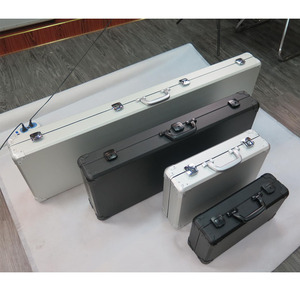 Özel ucuz Metal uzun sert alüminyum su geçirmez silah taşıma çantası siyah - Product Image 6