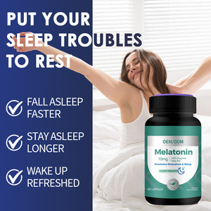 Suplemen Tidur Kelas Makanan Meningkatkan Daya Ingat Mempromosikan Kesehatan Tidur Suplemen dan Relaksasi Tubuh Kapsul Melatonin Melatonin - Product Image 2