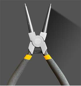 KAFUWELL PL24053B スナップリングプライヤーセット 6インチ ヘビーデューティー 外部/内部 サーキュラープライヤーキット ストレート/ベンドジョー付き - Product Image 6