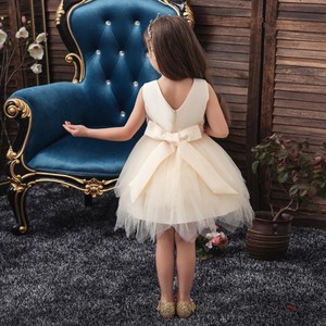 Robe de <span class=keywords><strong>demoiselle</strong></span> d'honneur fille en couches pour enfants de fleur brodée rose adaptée à la robe de soirée des enfants de bal - Product Image 2